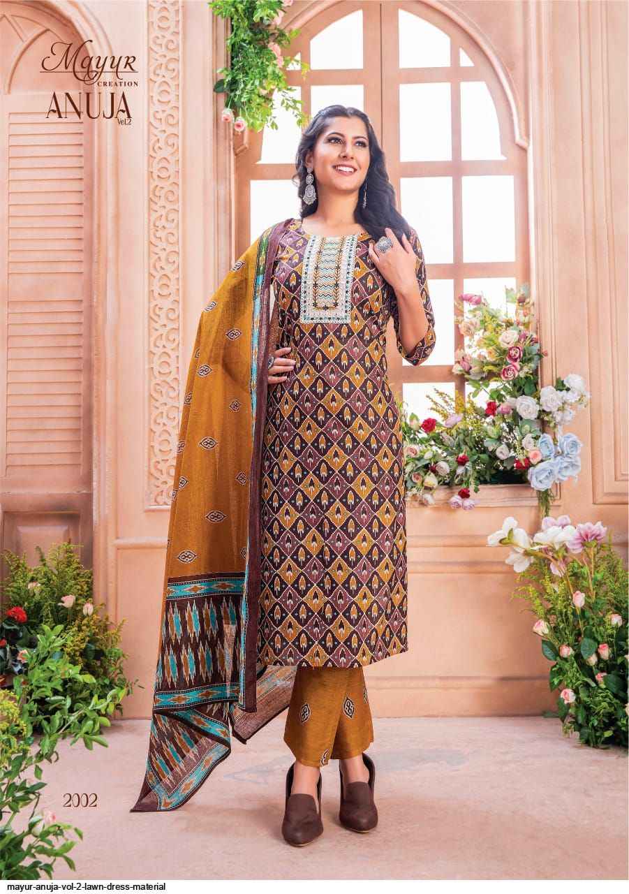 Mayur Creation Anuja Vol 2 Readymade Lawn Cotton Dress 10 pcs Catalogue