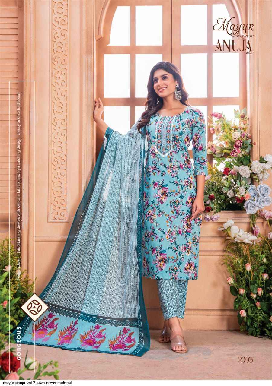 Mayur Creation Anuja Vol 2 Readymade Lawn Cotton Dress 10 pcs Catalogue