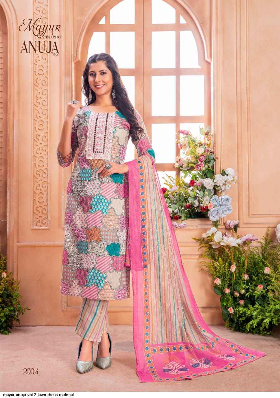 Mayur Creation Anuja Vol 2 Readymade Lawn Cotton Dress 10 pcs Catalogue