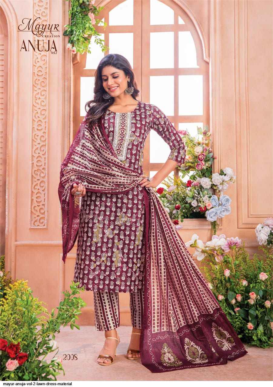 Mayur Creation Anuja Vol 2 Readymade Lawn Cotton Dress 10 pcs Catalogue