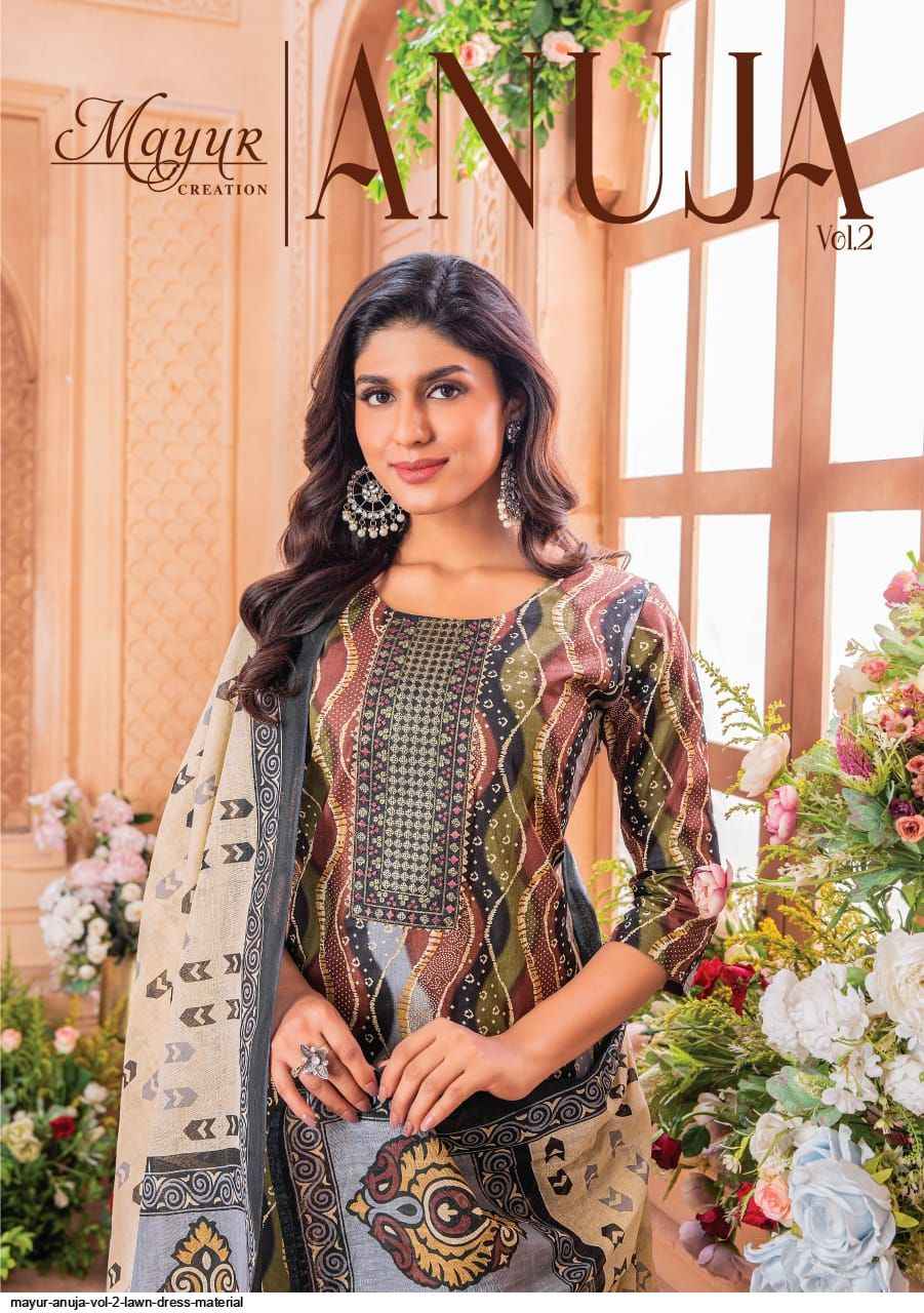 Mayur Creation Anuja Vol 2 Readymade Lawn Cotton Dress 10 pcs Catalogue