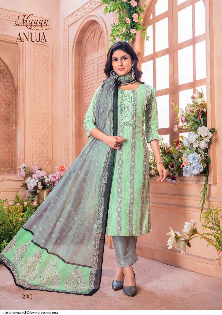 Mayur Creation Anuja Vol 2 Readymade Lawn Cotton Dress 10 pcs Catalogue