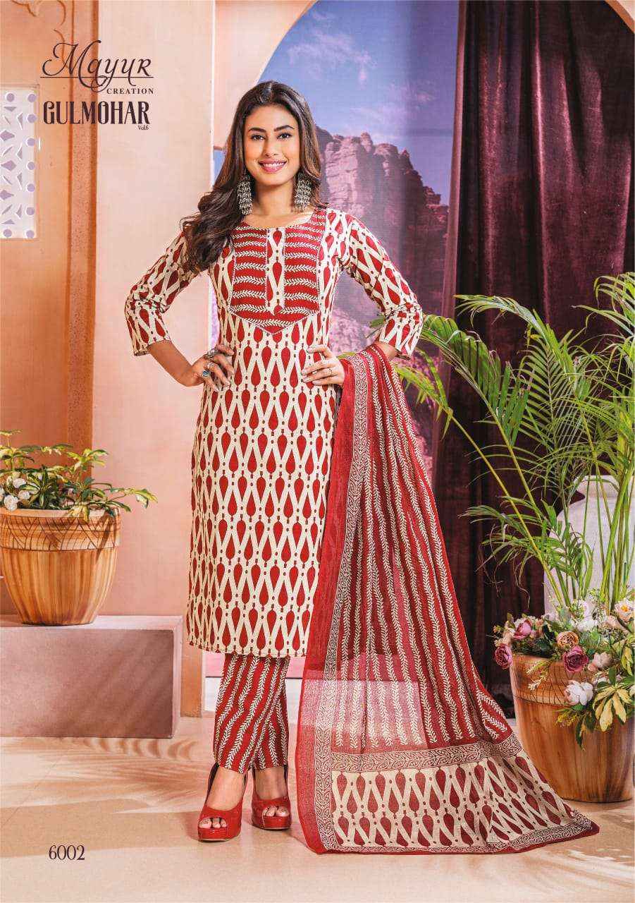 Mayur Creation Gulmohar Vol 6 Readymade Cotton Dress 10 pcs Catalogue