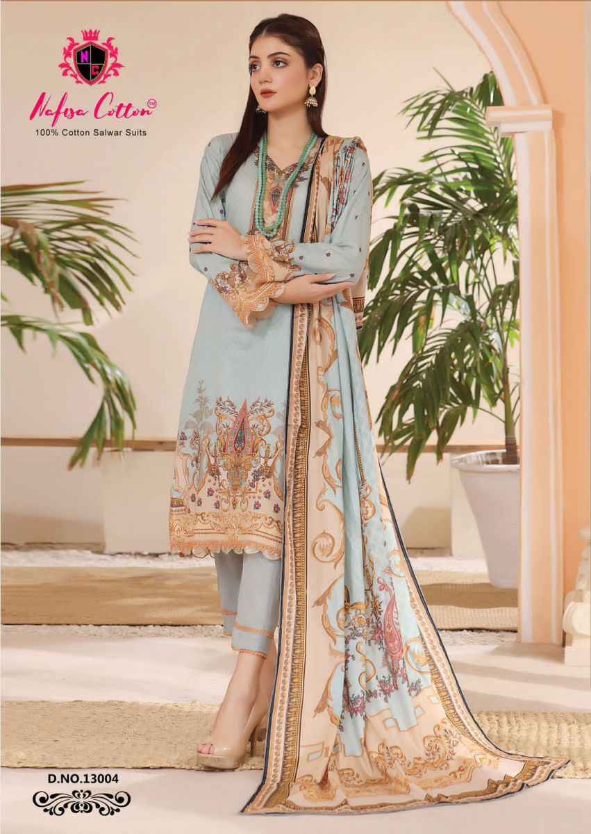 Nafisa Cotton Monsoon Vol 13 Cotton Dress Material Online Womens Clothing Store