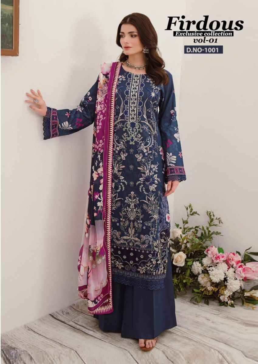 Nand Gopal Firdous Vol 1 Cotton Dress Material 8 pcs Catalogue