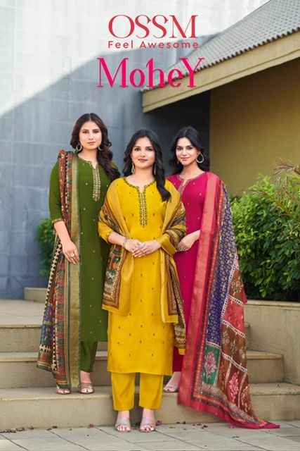 Ossm Mohey Viscose Roman Silk Kurti Combo 6 pcs Catalogue