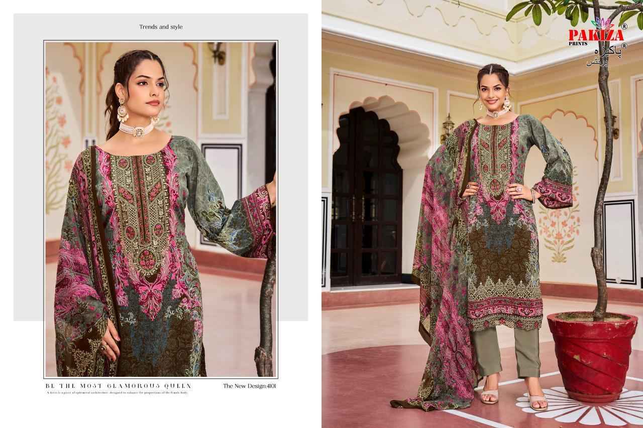 Pakiza Prints Aayat Vol 41 Cotton Dress Material 10 pcs Catalogue