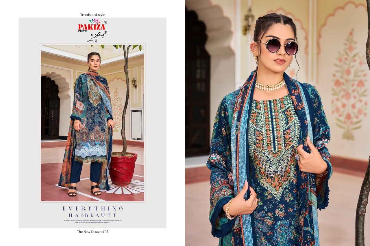 Pakiza Prints Aayat Vol 41 Cotton Dress Material 10 pcs Catalogue