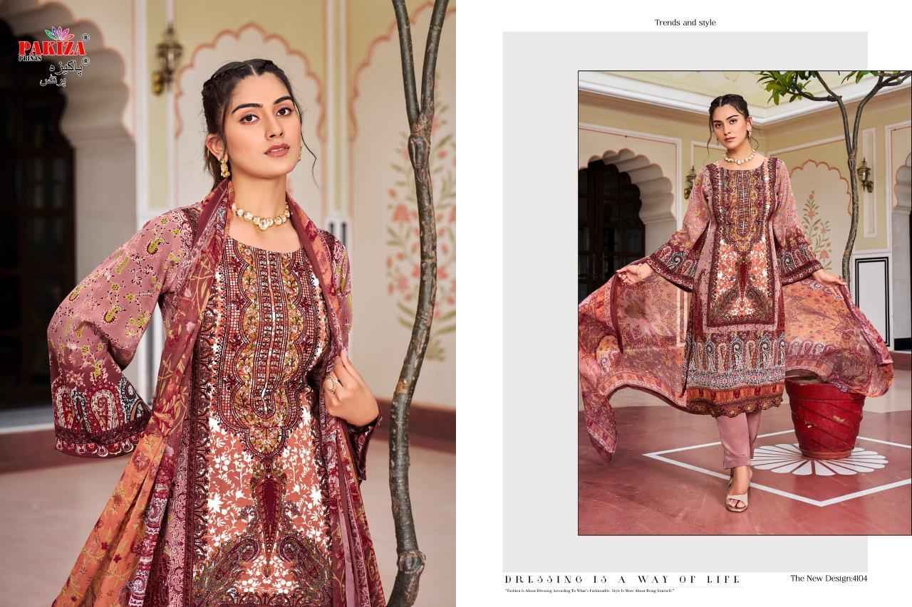 Pakiza Prints Aayat Vol 41 Cotton Dress Material 10 pcs Catalogue