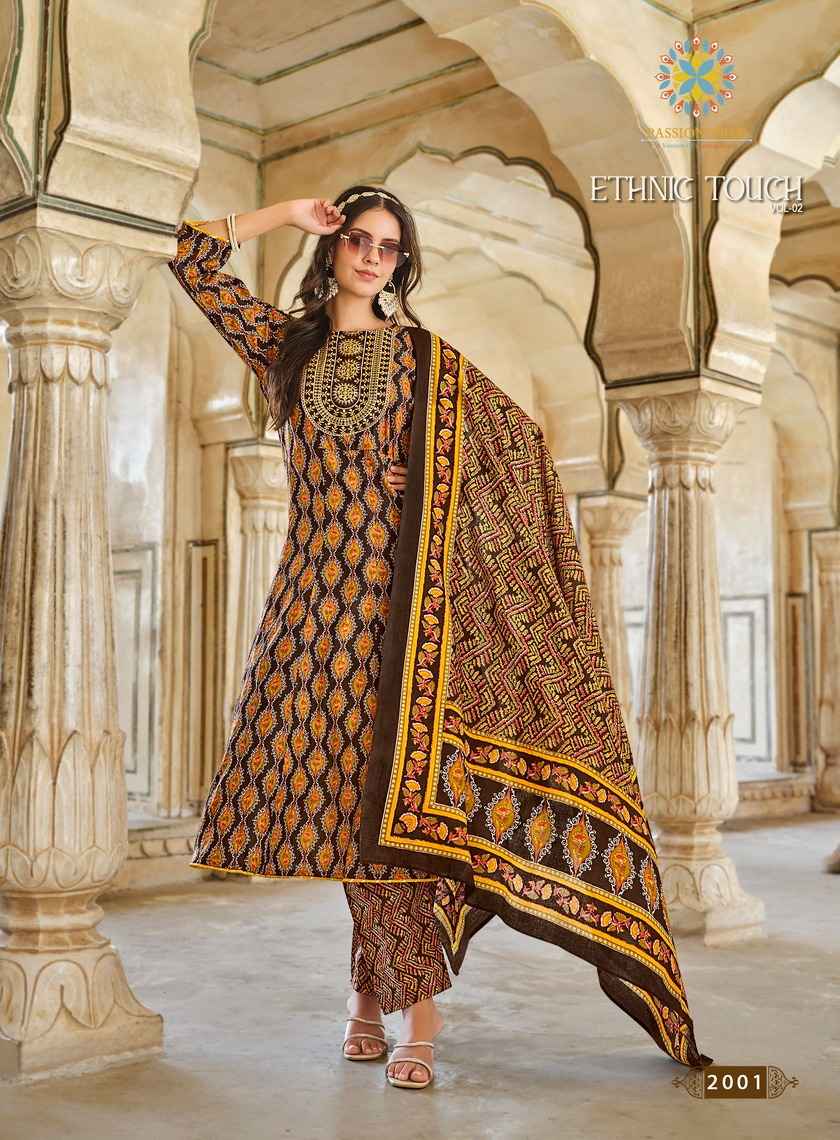 Passion Tree Ethnic Touch Vol 2 Cotton Kurti Combo Online Ladies Kurtis Supplier