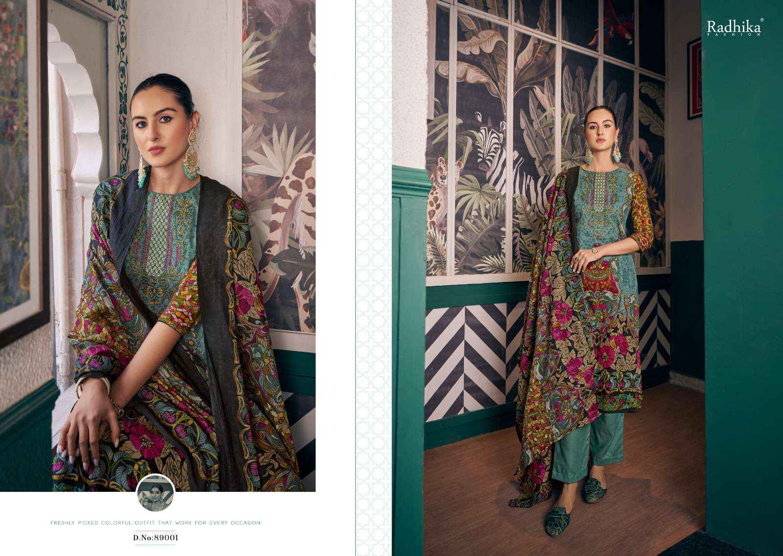 Radhika Fashion Afshana Vol 2 Cambric Cotton Dress Material 6 pcs Catalogue