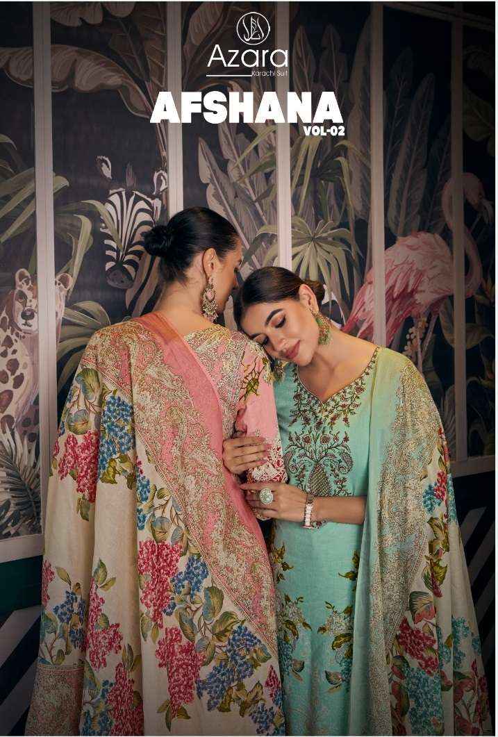 Radhika Fashion Afshana Vol 2 Cambric Cotton Dress Material 6 pcs Catalogue