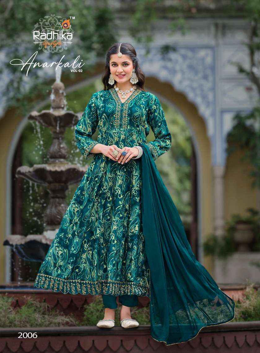 Radhika Lifestyle Anarkali Vol-2 Readymade Rayon Dress 6 Pc Catalog