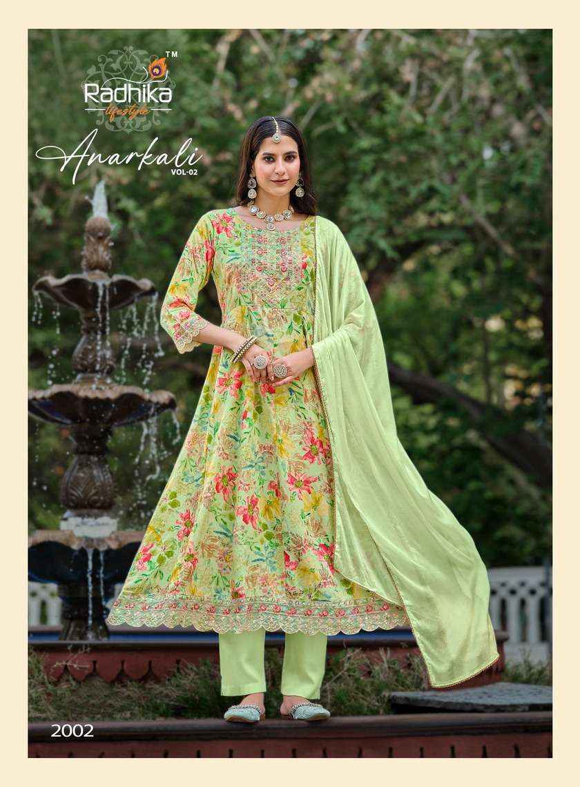 Radhika Lifestyle Anarkali Vol-2 Readymade Rayon Dress 6 Pc Catalog