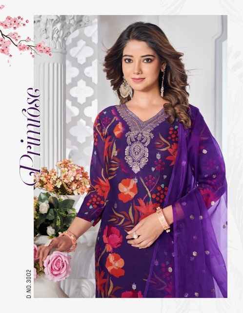 Radhika Lifestyle Gulnaz Vol-3 Readymade Organza Silk Dress 5 pcs Catalogue