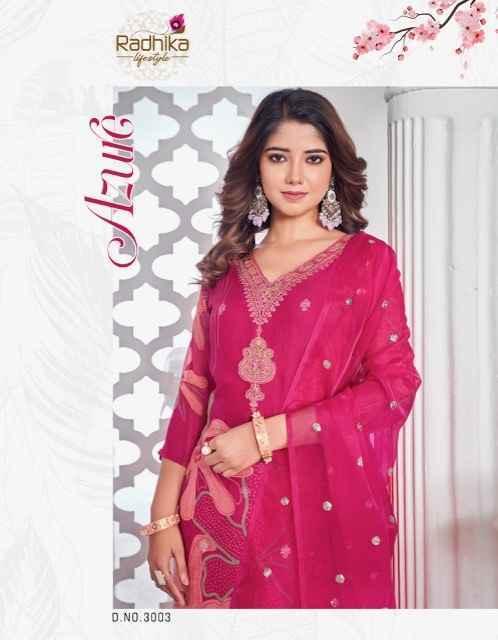 Radhika Lifestyle Gulnaz Vol-3 Readymade Organza Silk Dress 5 pcs Catalogue