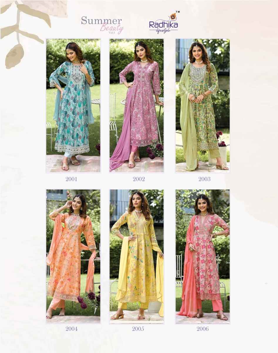 Radhika Lifestyle Summer Beauty Vol 2 Cotton Kurti Combo 6 pcs Catalogue