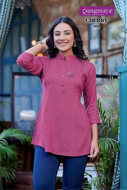 Rangmaya Cherry Reyon Short Top 7 pcs Catalogue