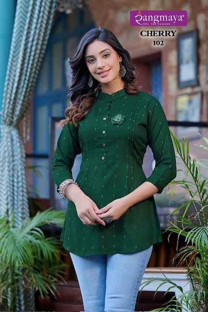 Rangmaya Cherry Reyon Short Top 7 pcs Catalogue