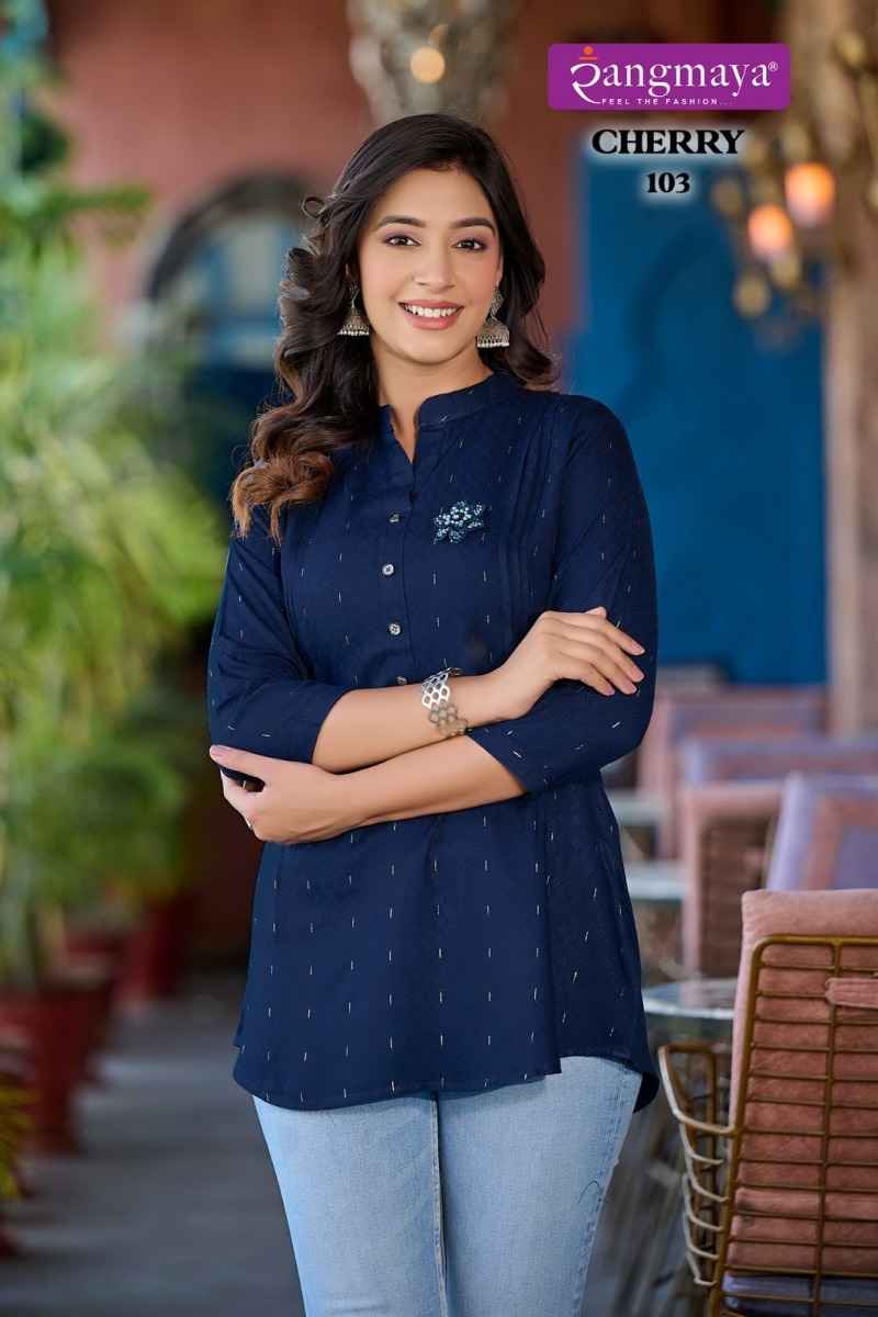Rangmaya Cherry Reyon Short Top 7 pcs Catalogue