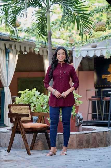 Rangmaya Cherry Reyon Short Top 7 pcs Catalogue