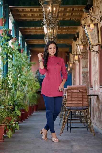 Rangmaya Cherry Reyon Short Top 7 pcs Catalogue