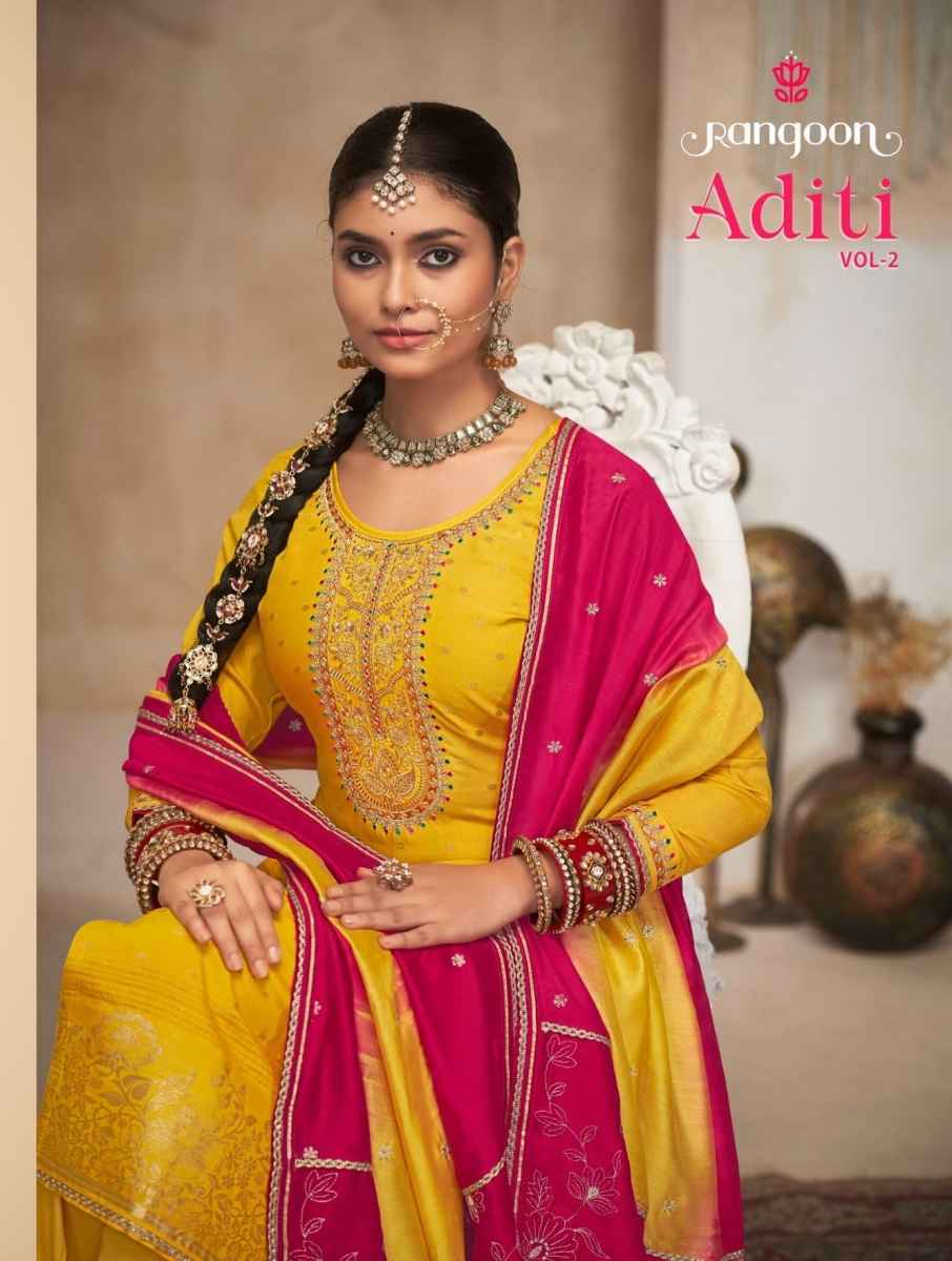 Rangoon Aditi Vol-2 Readymade Viscose Silk Dress 4 pcs Catalogue