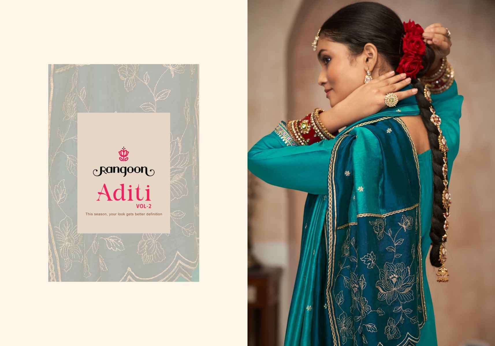 Rangoon Aditi Vol-2 Readymade Viscose Silk Dress 4 pcs Catalogue