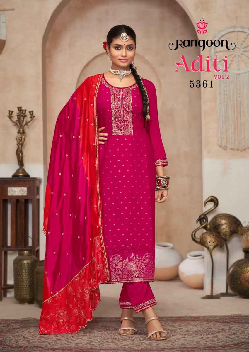 Rangoon Aditi Vol-2 Readymade Viscose Silk Dress 4 pcs Catalogue