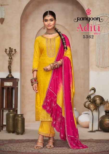 Rangoon Aditi Vol-2 Readymade Viscose Silk Dress 4 pcs Catalogue