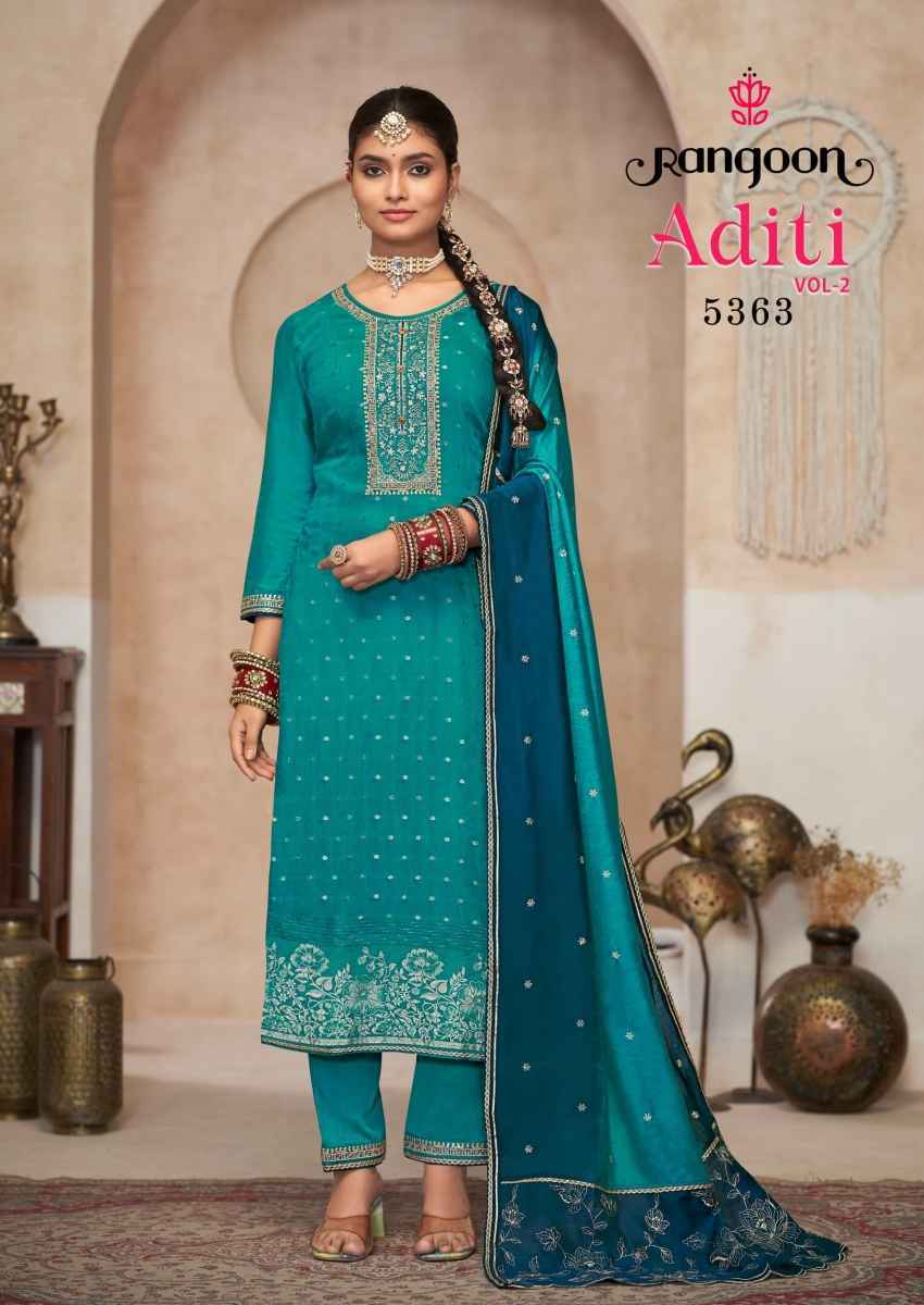 Rangoon Aditi Vol-2 Readymade Viscose Silk Dress 4 pcs Catalogue