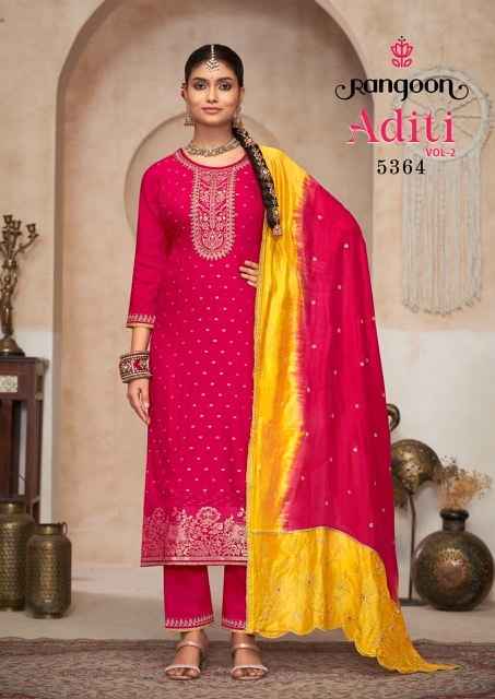 Rangoon Aditi Vol-2 Readymade Viscose Silk Dress 4 pcs Catalogue