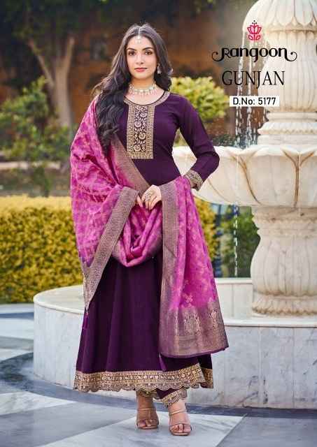 Rangoon Gunjan Readymade Silk Dress 4 pcs Catalogue