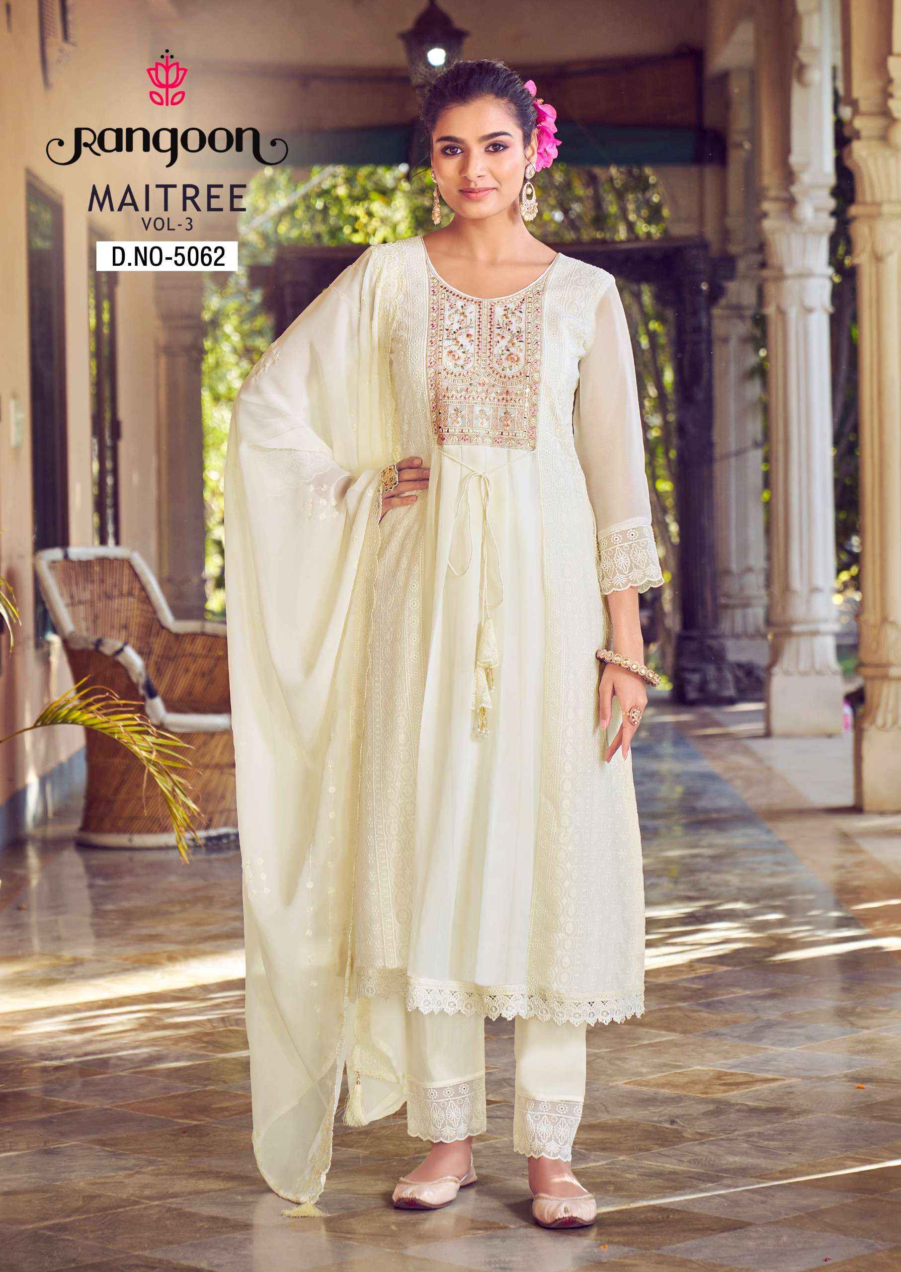 Rangoon Maitree Vol 3 Readymade Georgette Dress 6 pcs Catalogue