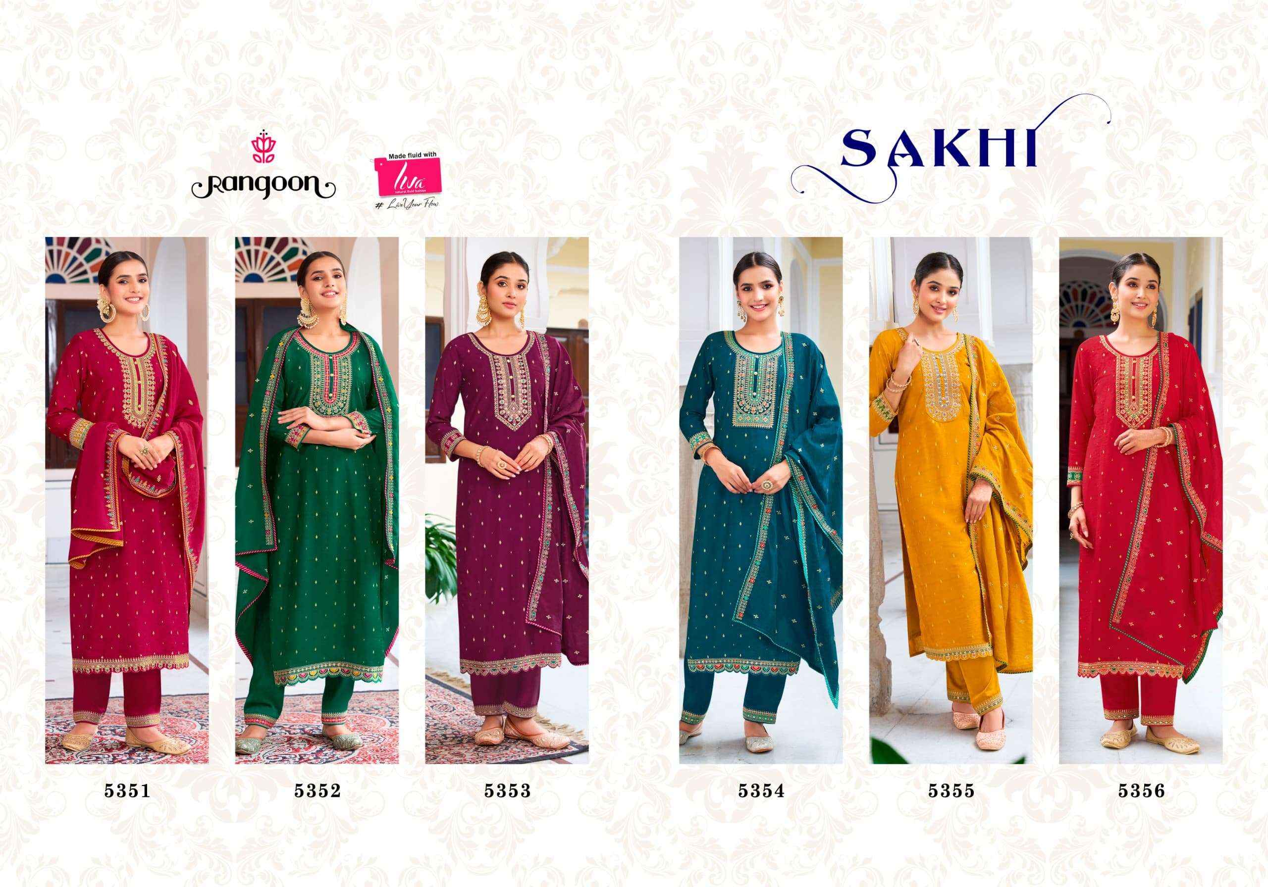 Rangoon Sakhi Viscose Kurti Combo 6 pcs Catalogue