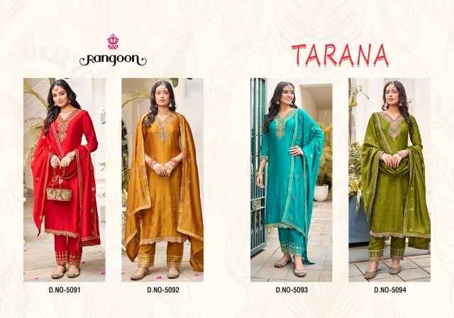 Rangoon Tarana Silk Kurti Combo 4 pcs Catalogue