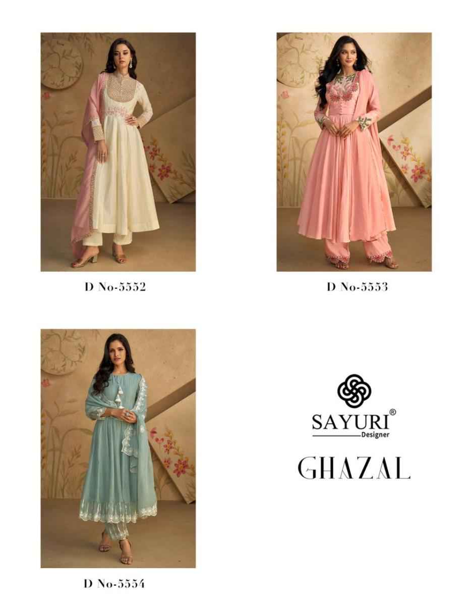 Sayuri Designer Ghazal Readymade Silk Dress 3 pcs Catalogue