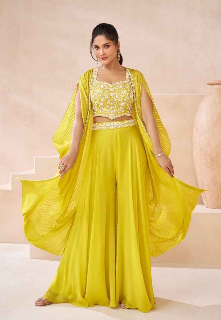 Sayuri Designer Ishum Readymade Real Georgette Dress 3 Pc Catalog