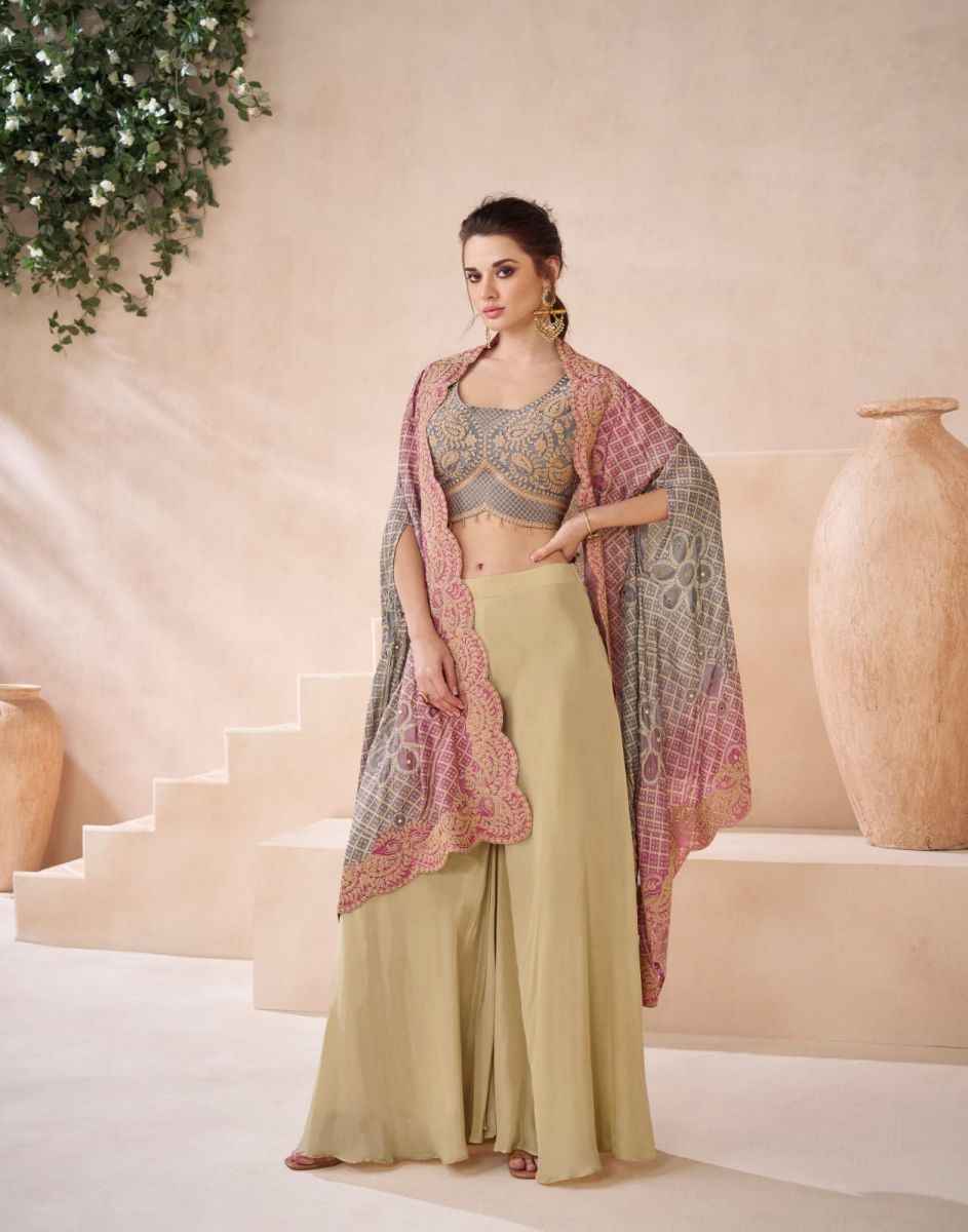 Sayuri Designer Ishum Readymade Real Georgette Dress 3 Pc Catalog