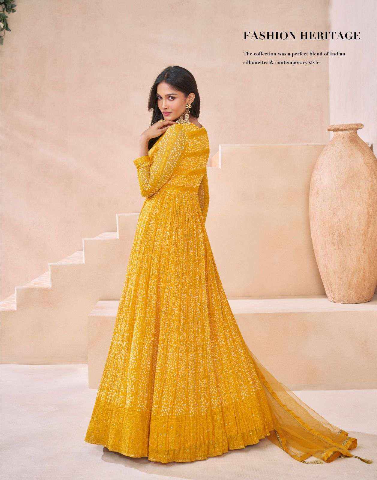 Sayuri Designer Kasheesh Readymade Georgette Dress 3 pcs Catalogue