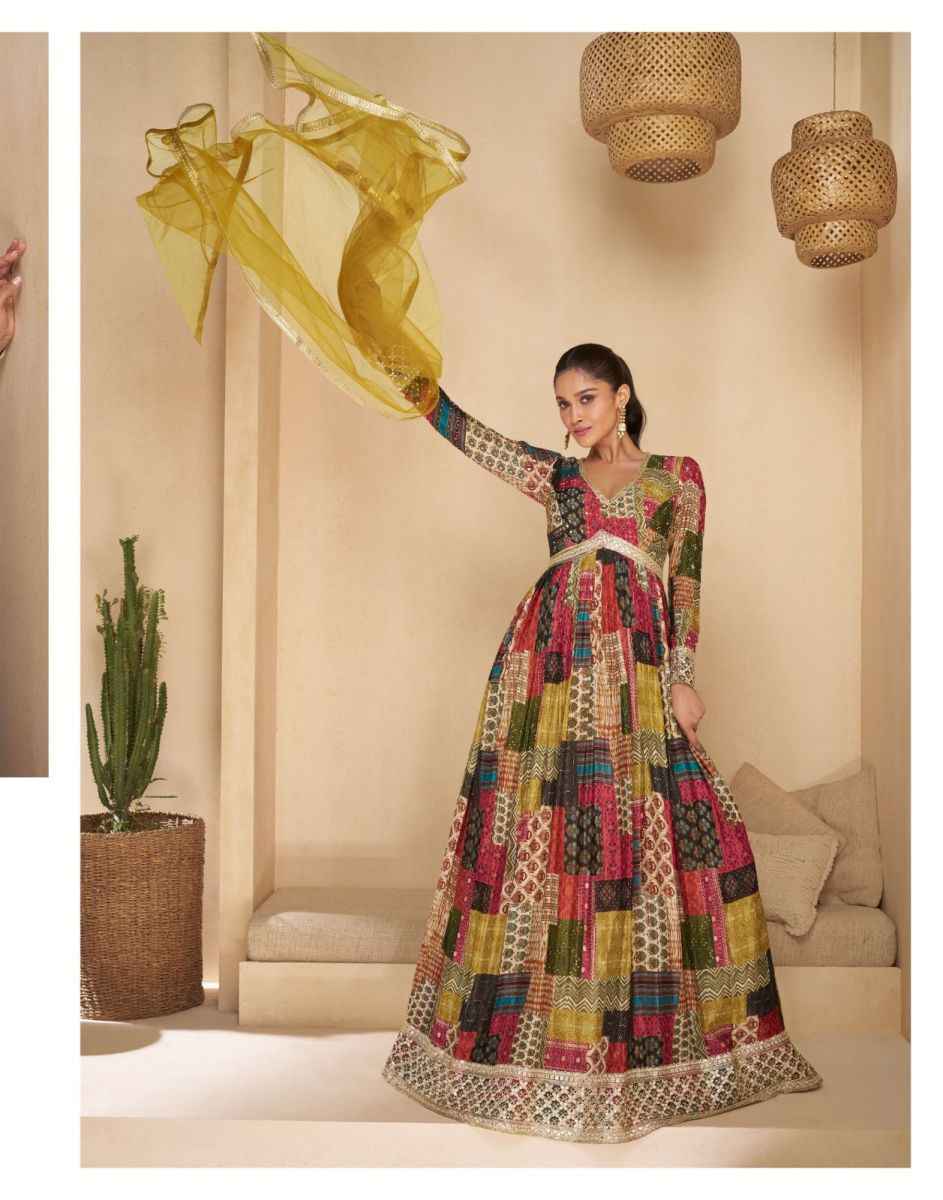 Sayuri Designer Noori Readymade Georgette Dress 4 pcs Catalogue