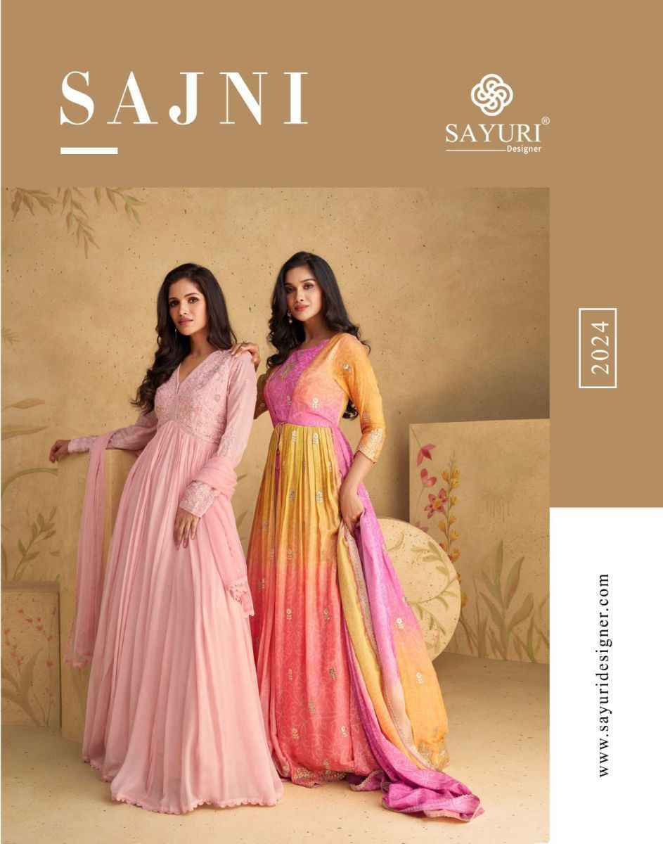 Sayuri Designer Sajni Readymade Chinon Dress 3 pcs Catalogue