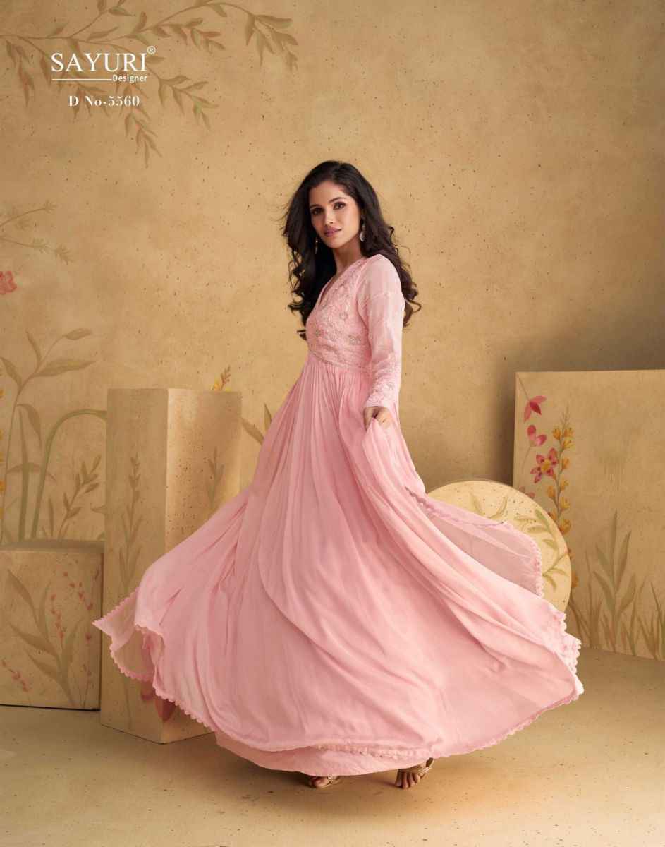 Sayuri Designer Sajni Readymade Chinon Dress 3 pcs Catalogue