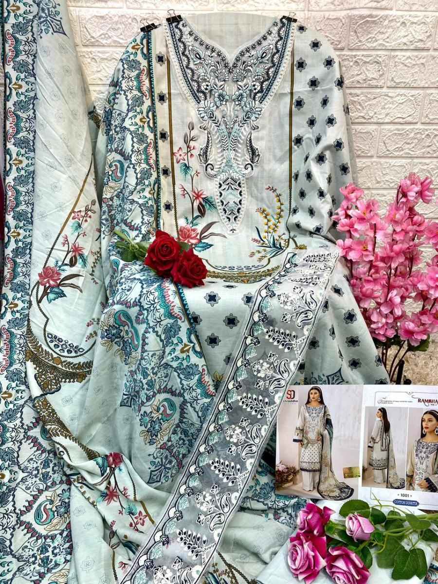 Shraddha Designer Ramsha Vol-1 Lawn Cotton Dress Material 4 pcs Catalogue