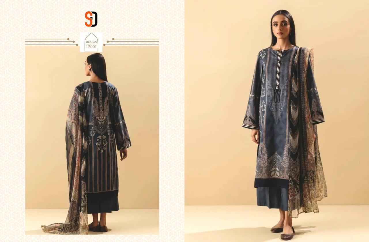 Shraddha Designer Vintage Vol 12 Lawn Cotton Dress Material 4 pcs Catalogue