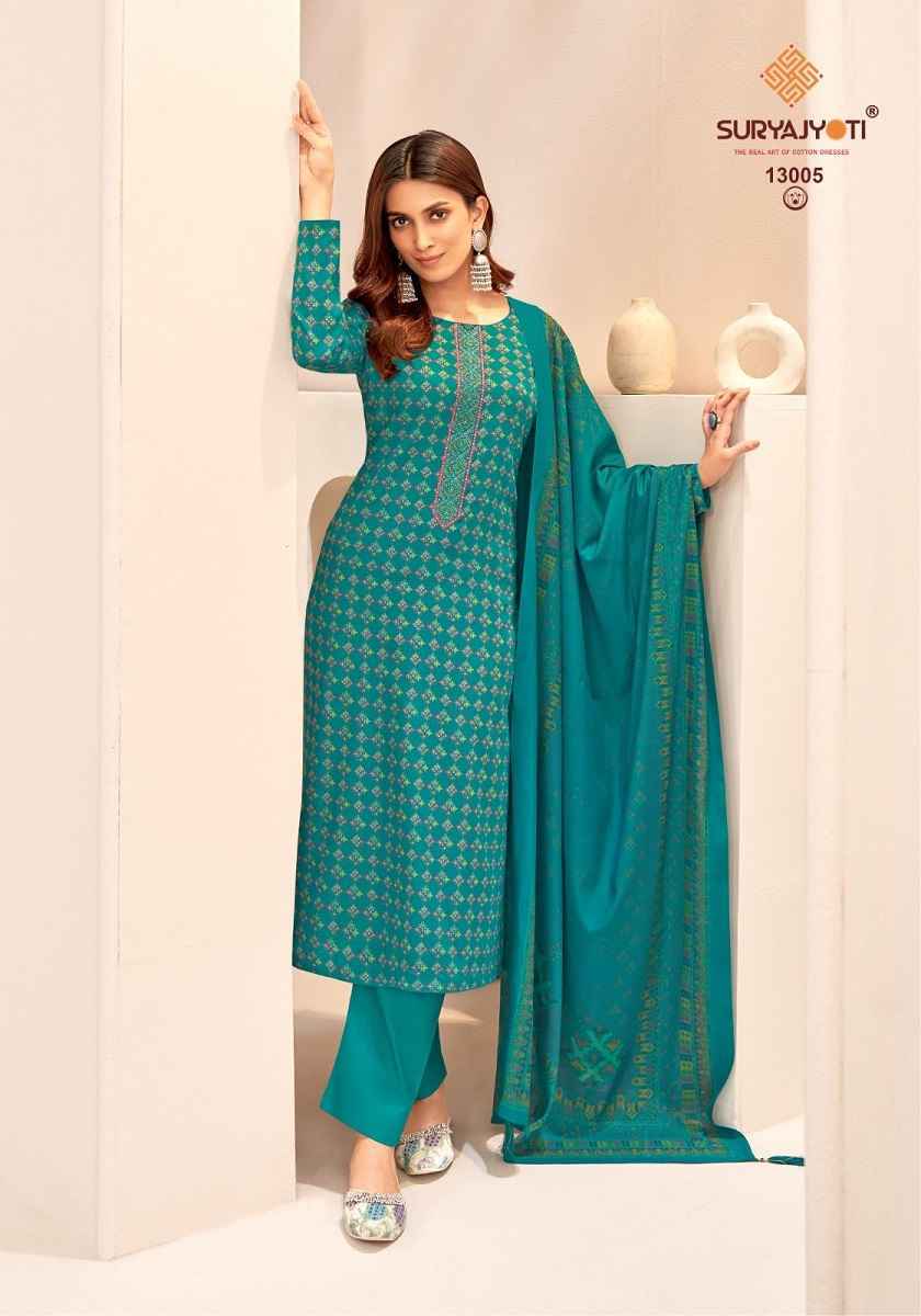 Suryajyoti Kalki Vol 13 Jam Satin Dress Material 8 Pc Catalouge