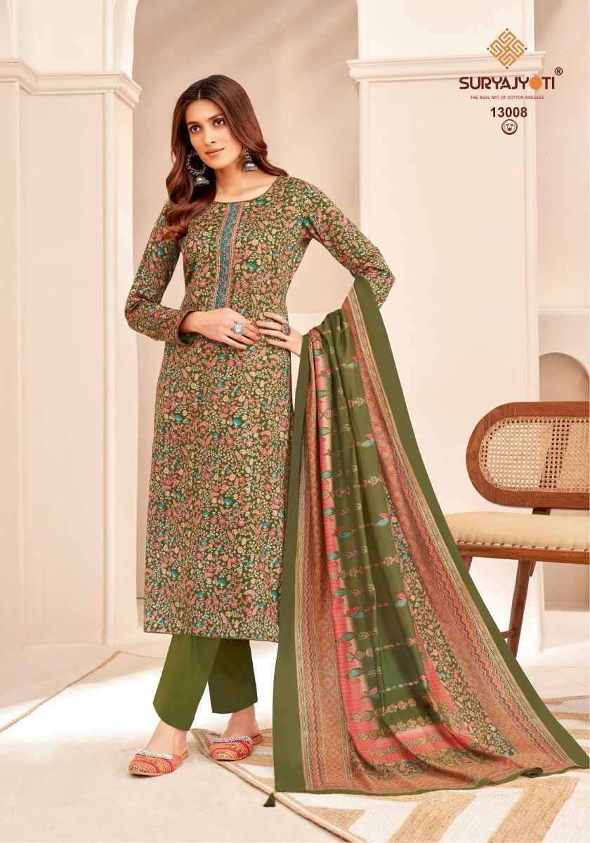 Suryajyoti Kalki Vol 13 Jam Satin Dress Material 8 Pc Catalouge