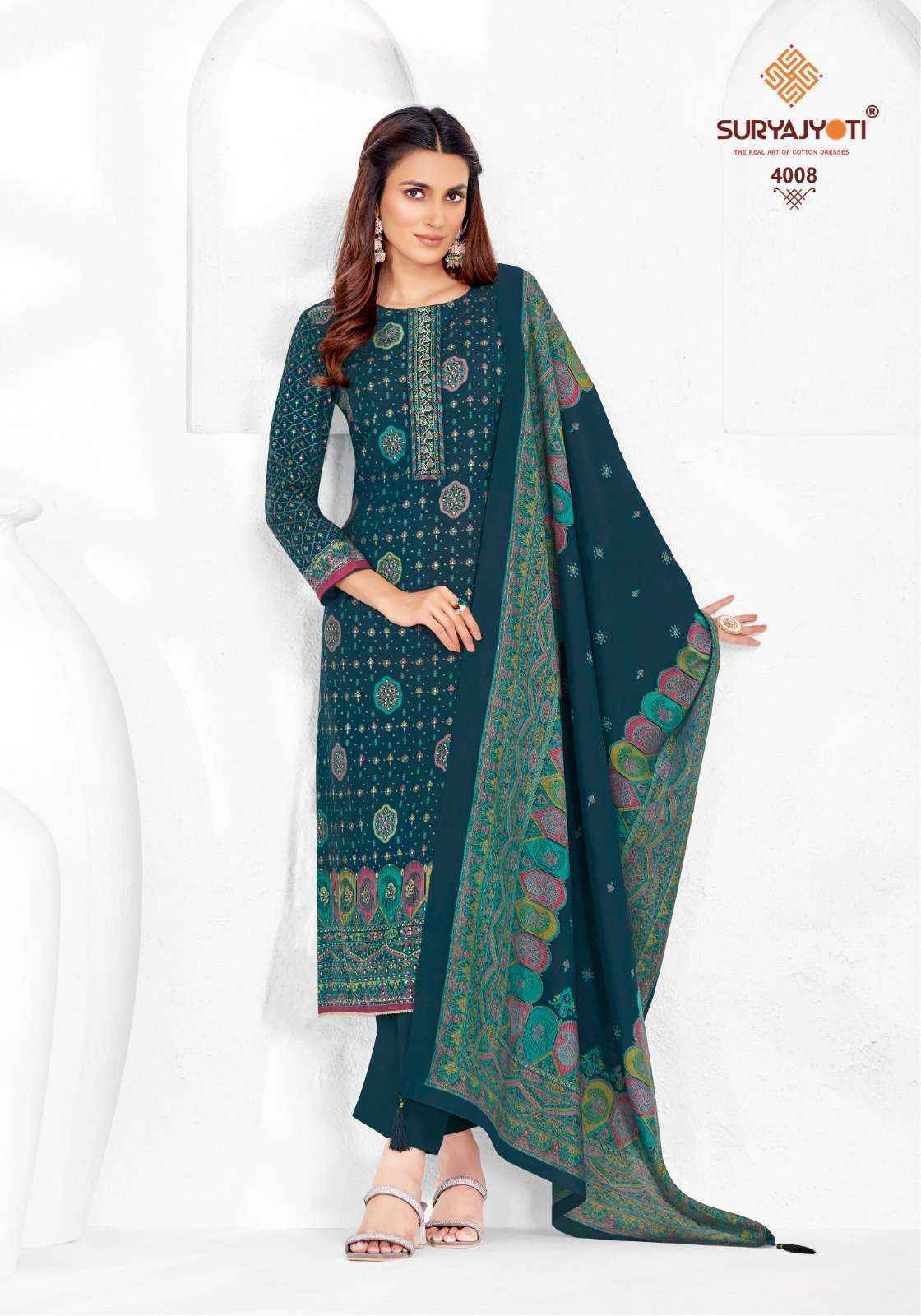 Suryajyoti Pushpa Vol 4 Modal Dress Material 8 pcs Catalogue
