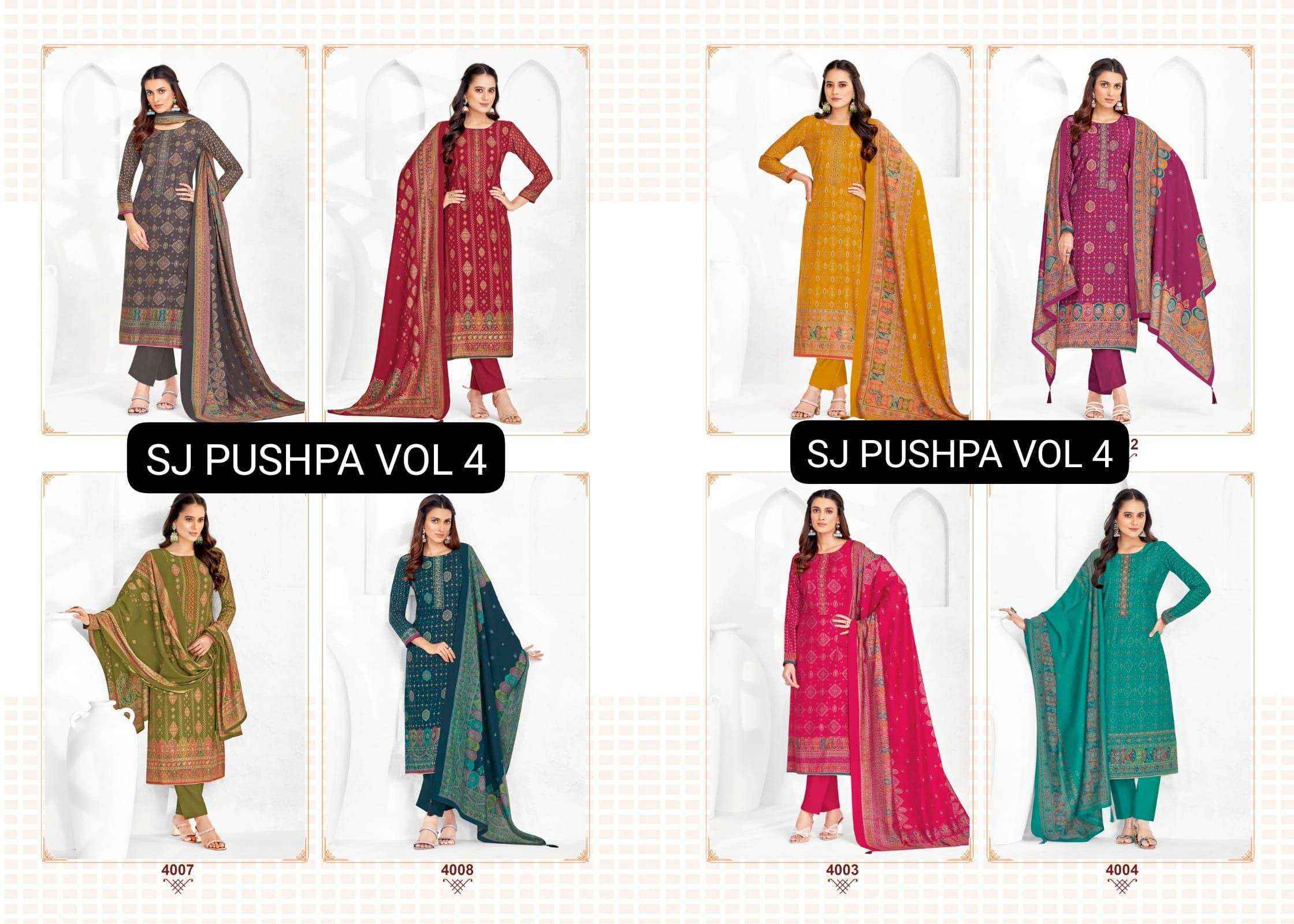 Suryajyoti Pushpa Vol 4 Modal Dress Material 8 pcs Catalogue