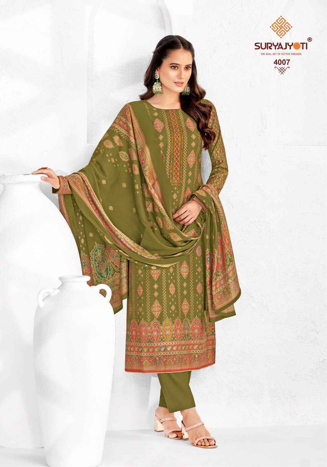 Suryajyoti Pushpa Vol 4 Modal Dress Material 8 pcs Catalogue